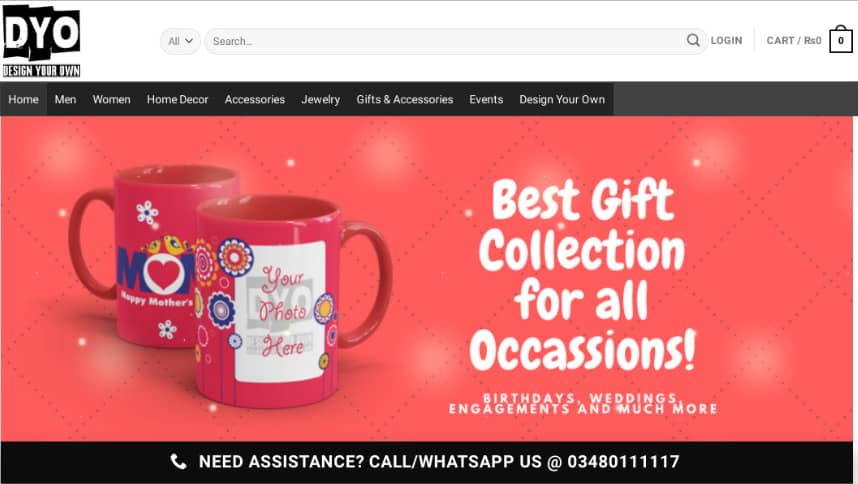 example of customized gift store